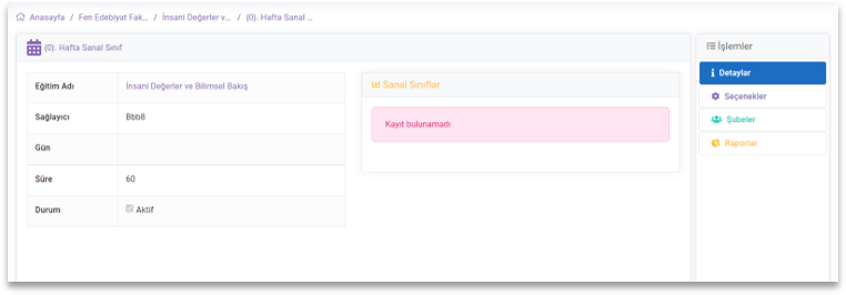 Course.VirtualCalendar Details