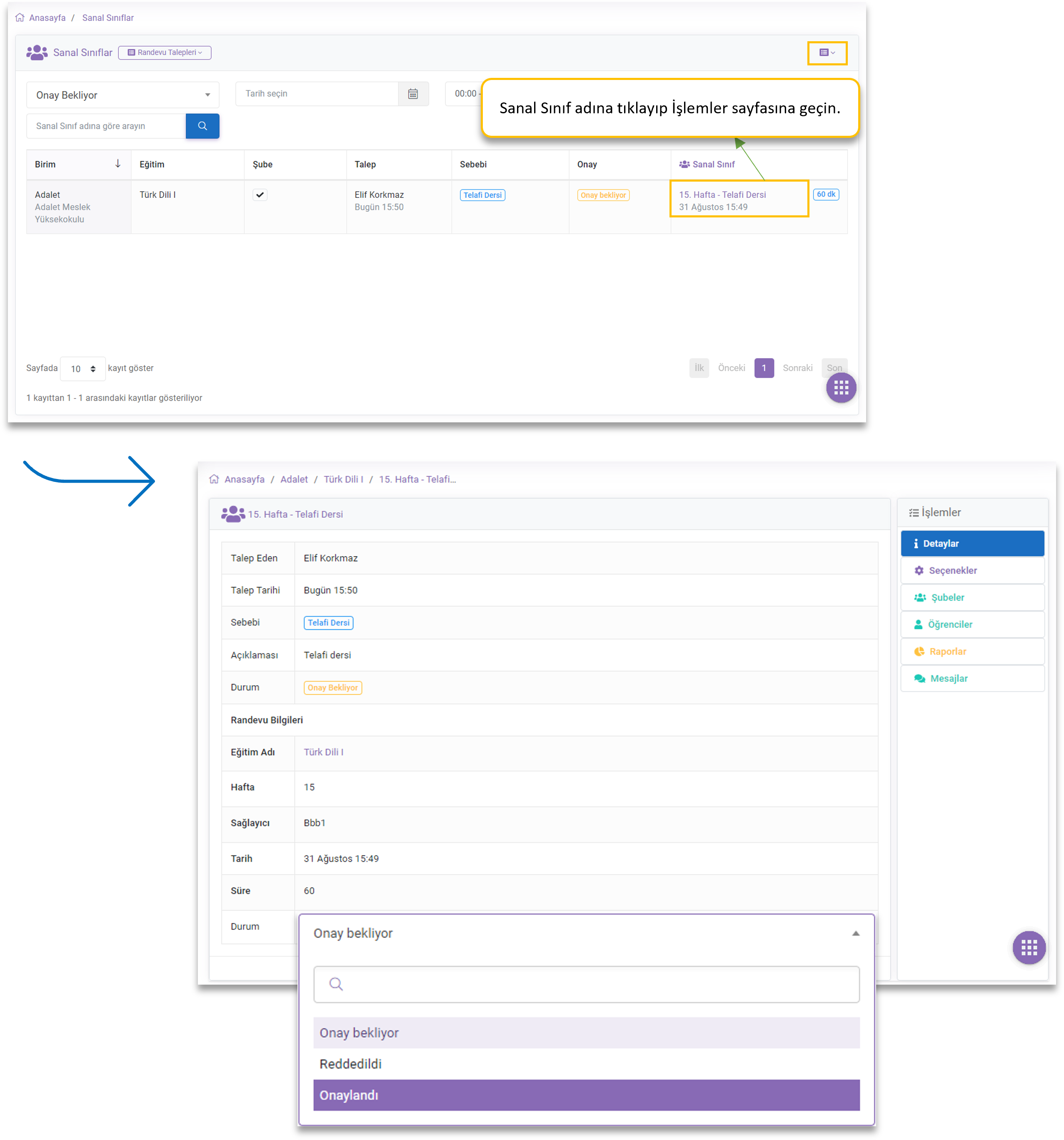 VClass_Appointment_Actions